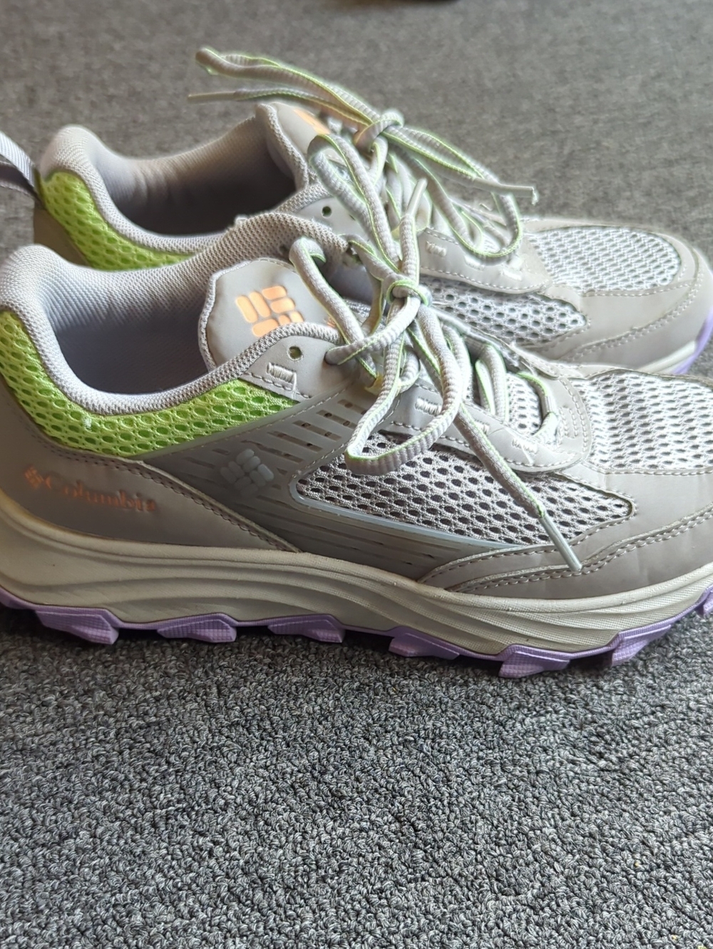 Columbia Women's Gray Lilac Hatana Breathe Mesh Athletic Running Shoes Size 8